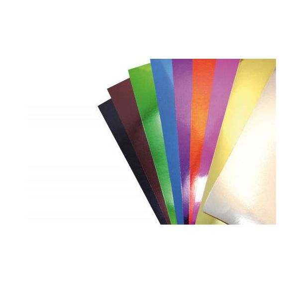 Paquet 10 feuilles carton miroir 255gr 35x50cm
