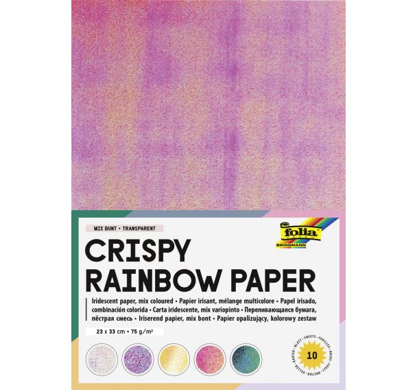 Paquet 10 feuilles papier irisé 23x33 cm 75g