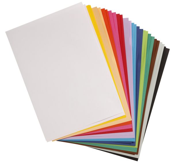 Paquet Maya 50x70cm 28 feuilles 2x14 feuilles 270g ass vi feuilles
