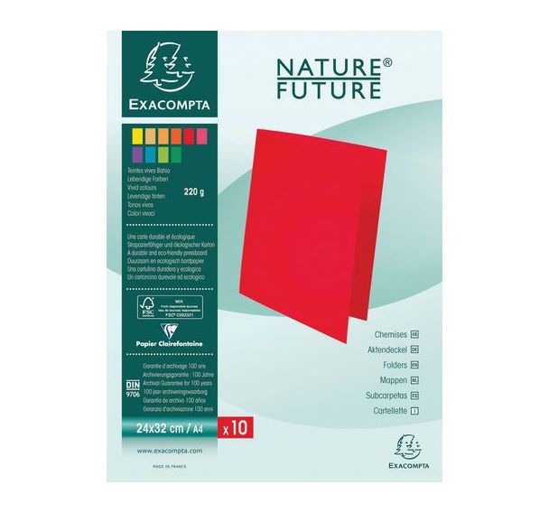 Paquet de 10 chemises rock''s 220 - 24x32cm