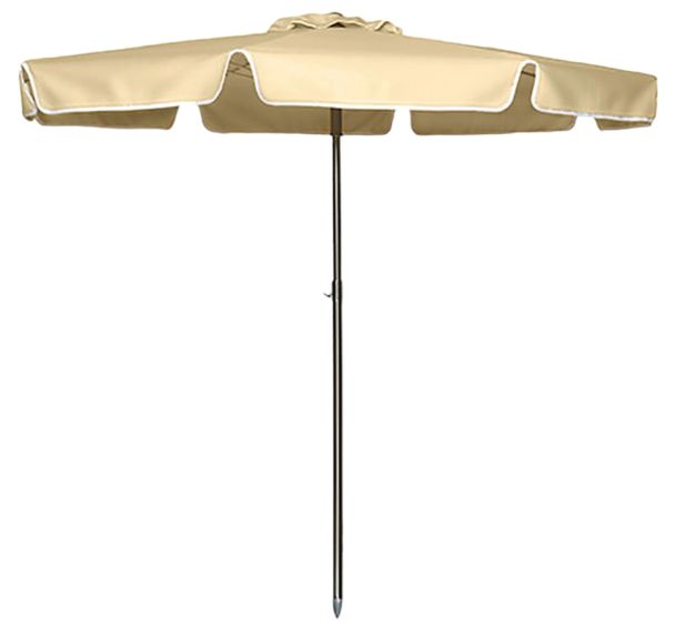 Parasol COSTA Ø 2 m mât acier toile acrylique - beige