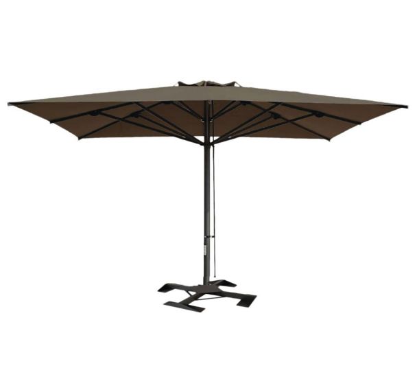 Parasol Capri Dark 6 x 6 m sans volant Scolaro