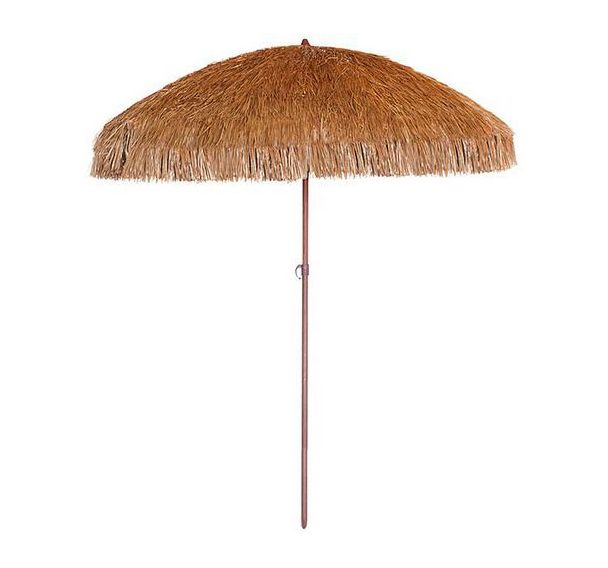 Parasol à franges Hawai Ø200cm marron