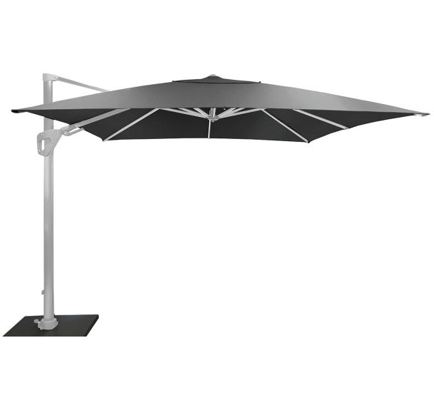 Parasol déporté Elios 3 x 3 m orientable - blanc/graphite