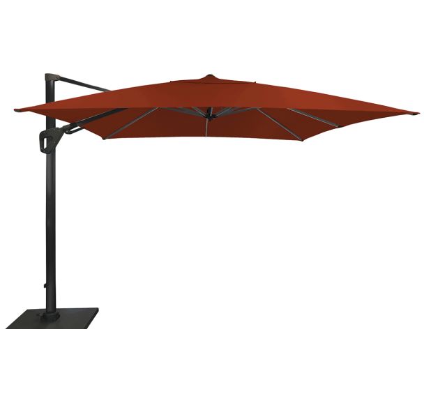 Parasol déporté Elios 3 x 3 m orientable mât graphite Proloisirs