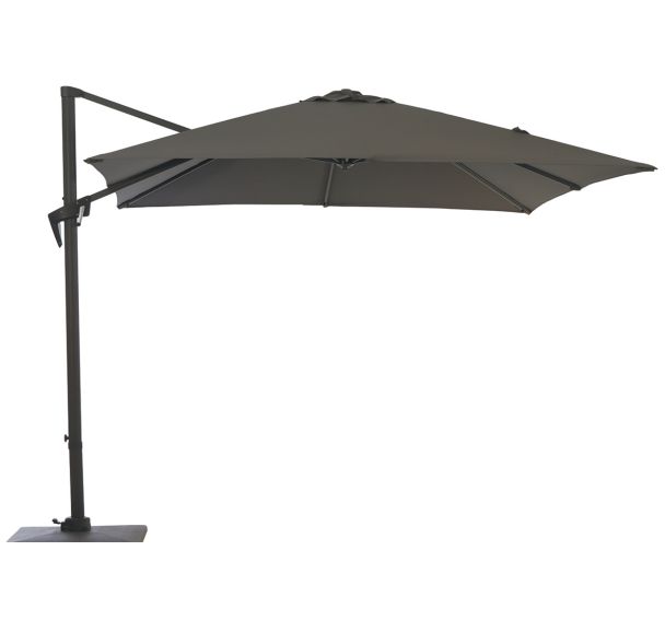 Parasol déporté ROMA inclinable manivelle alu/acier - Proloisirs