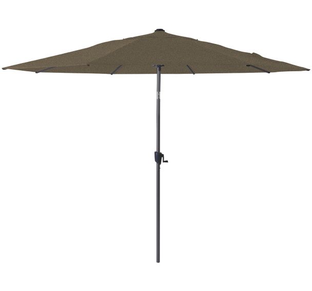 Parasol droit Ø 3 m inclinable manivelle alu - Proloisirs