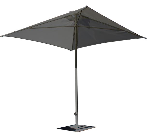 Parasol ouverture push-up Eolo 250x250cm gris anthracite