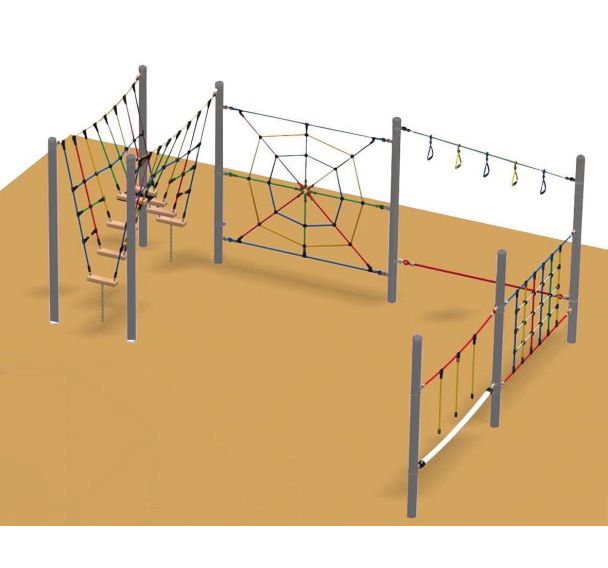 Parcours de grimpe complet Vario C - scellement direct