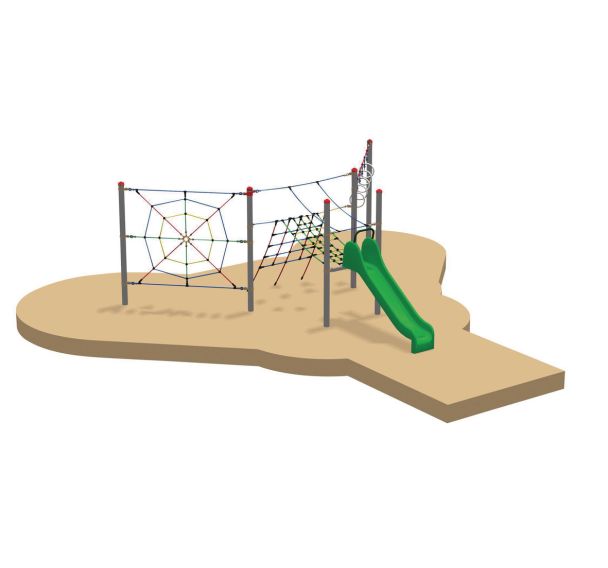 Parcours de grimpe complet Vario D - scellement direct