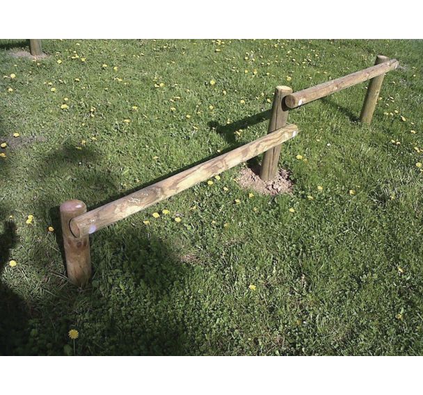 Parcours de sauts version rondins