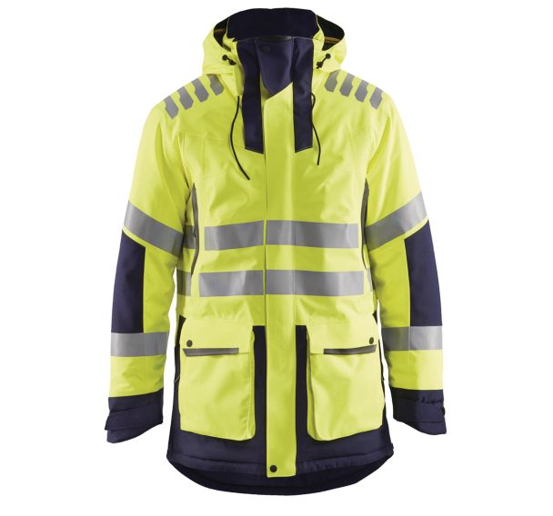 Parka haute visibilité Evolution jaune fluorescent/marine