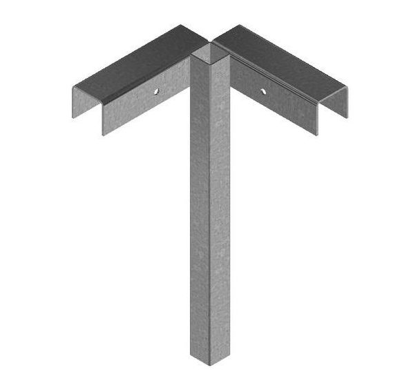 Partie angulaire supérieure pour support côlture mobile - Schake