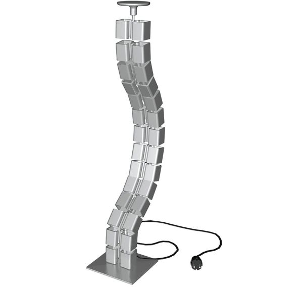 Passage de câble, vertical, longueur 125 cm, argent, 3000