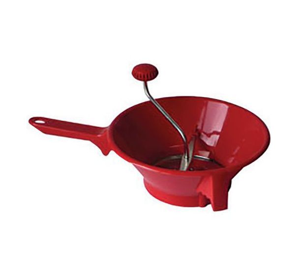 Passe légumes rouge pour cérise avec 2 grilles d 24cm