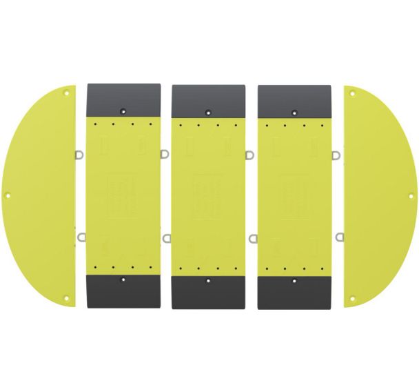 Passerelle extrémité matière plastique