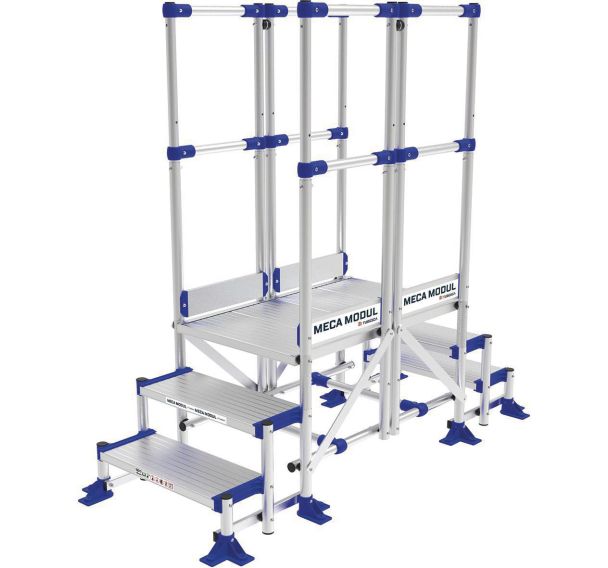 Passerelle fixe Meca Modul - 2 garde-corps - Tubesca-Comabi