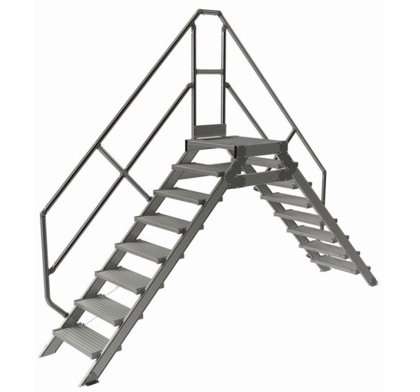 Passerelle fixe inclinaison 45° - Largeur 600 mm - Tubesca-Comabi