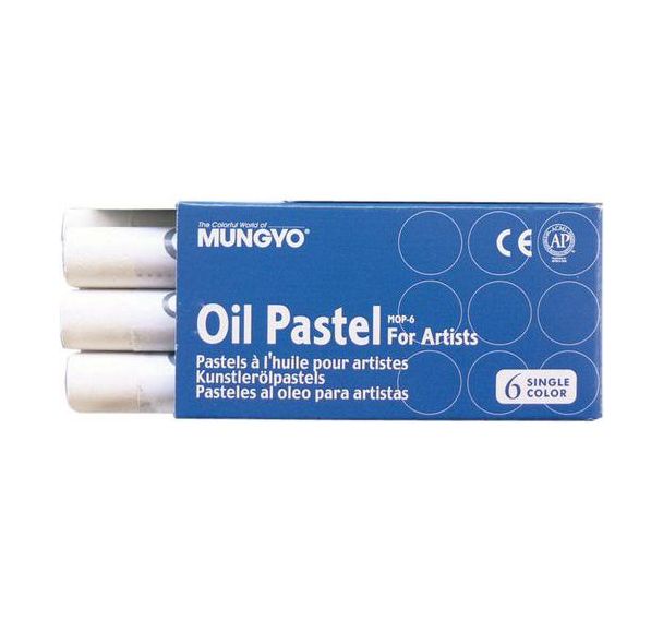 Pastel blanc 70 mm Ø 10 mm (Boîte de 6)