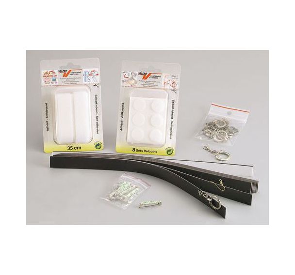 Pastille Ø 20mm, 1 face agrippante, 1 face adhésive (Blister de 10)