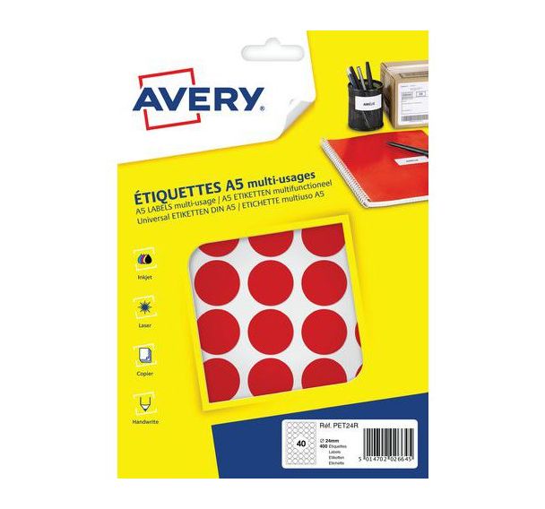Pastille adhésive ILC diamètre 24 mm