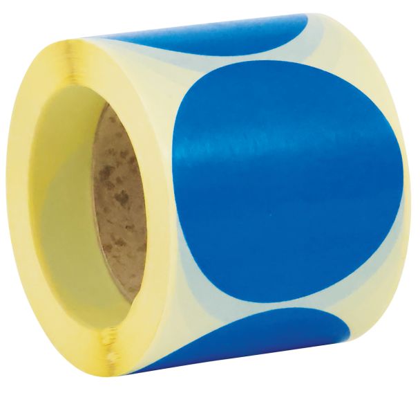 Pastille adhésive amovible en rouleau ø90mm - Manutan Expert