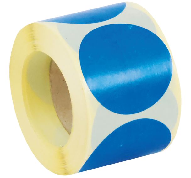 Pastille adhésive amovible en rouleau ø 50 mm - Manutan Expert