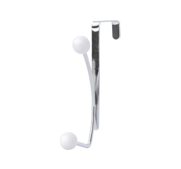Patère de porte métal - 2 têtes plastique - Arvix