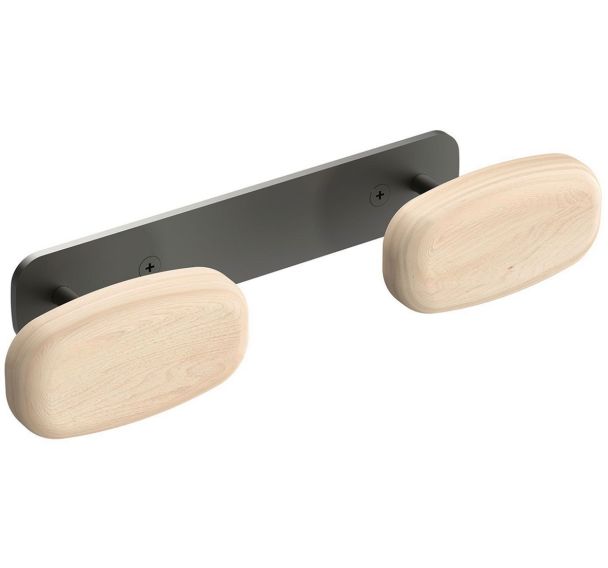 Patère murale à fixer - Sherwood - 2 patères - Bi-matière