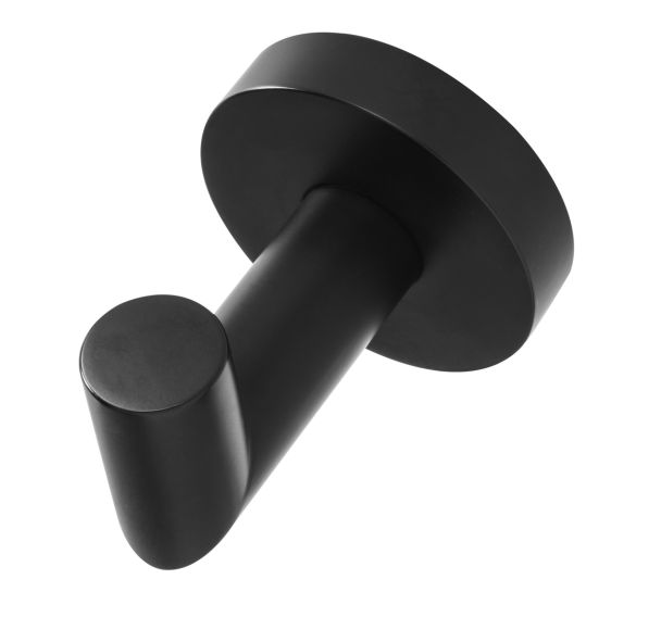 Patère simple noir mat