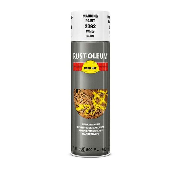 Peinture aérosol Hard Hat® de marquage au sol 500ml - Rust Oleum
