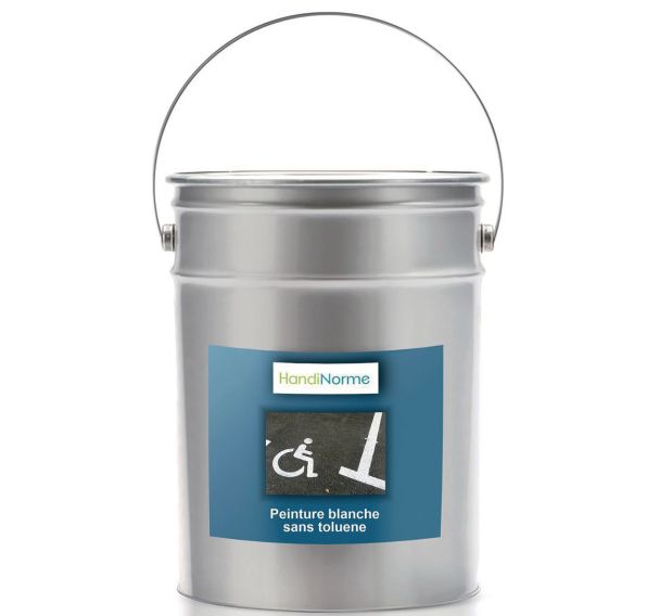 Peinture blanche sans toluène pour sol extérieur 25 kg