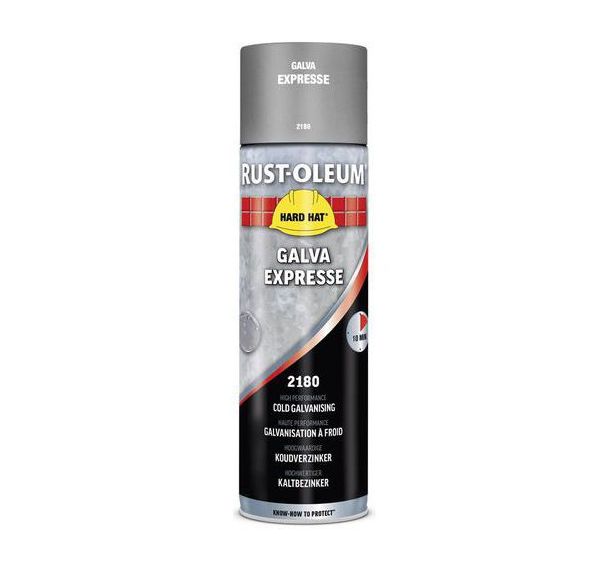 Peinture de finition en aérosol hard hat - 500ml - gris galvanisation