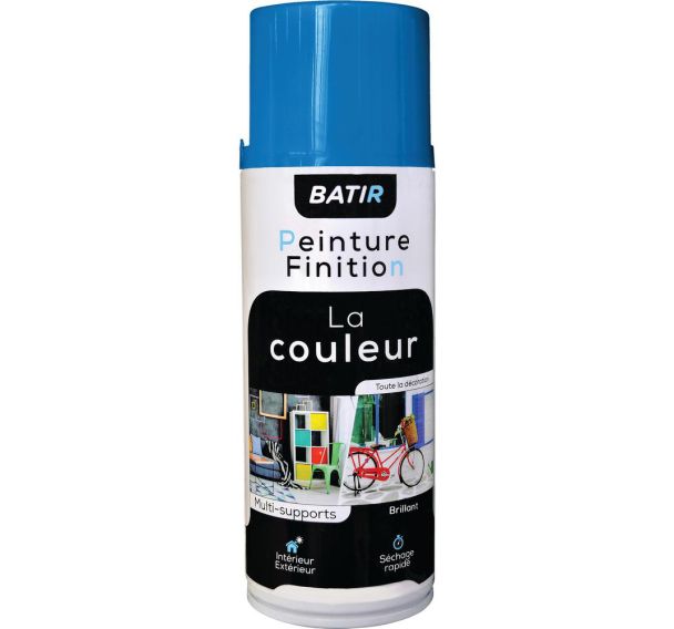 Peinture en aérosol effet brillant - 400 ml - Batir