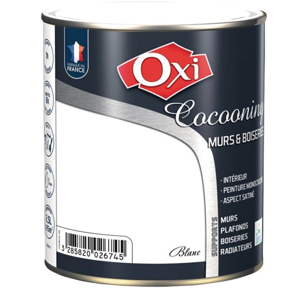 Peinture murs et bois satin 0,5 l - Oxi