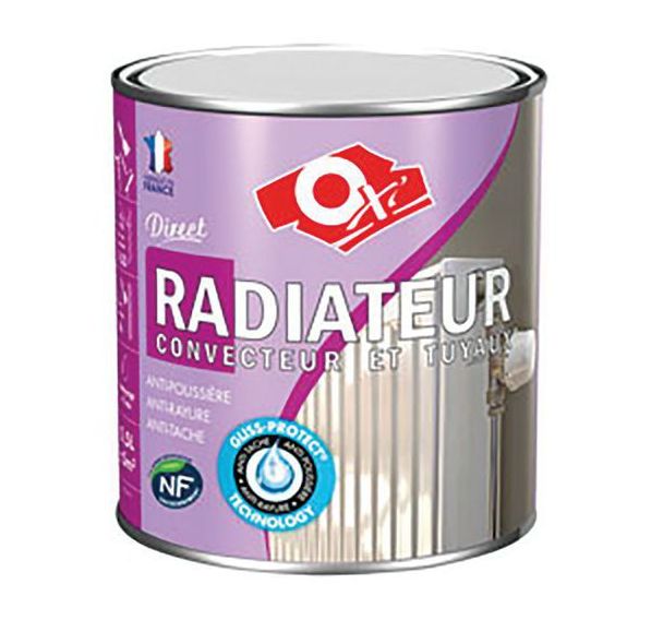 Peinture radiateur de 500 ml avec finition blanc brillant