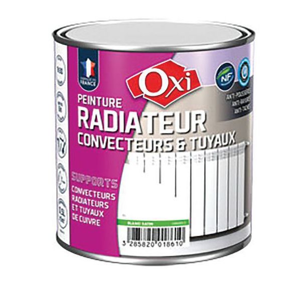 Peinture radiateur satin 500ml blanc 5en1