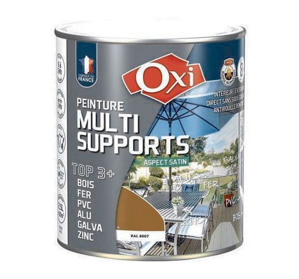 Peinture satin TOP 3 - Multi-supports - Intérieur et extérieur - 2.5L
