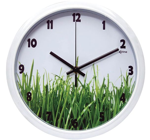 Pendule silencieuse 26cm nature assorti