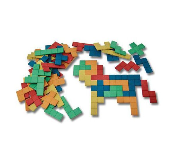 Pentomino en bois Re-wood