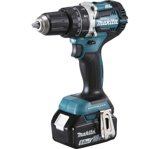Perceuse visseuse à percussion 18V 5Ah 13mm - Makita