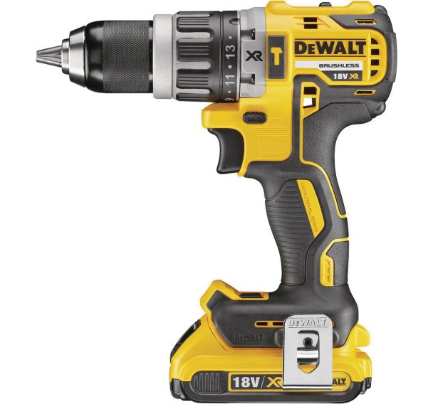 Perceuse visseuse percussion Compact XR 18V 2Ah Li-Ion Brushless - DEWALT