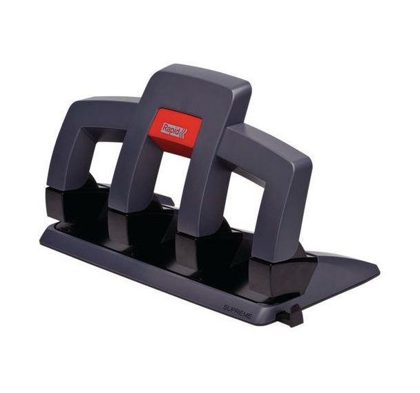 Perforateur Press Less Rapid Supreme SP34-4 trous Gris