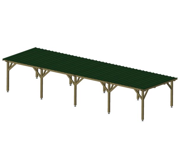 Pergola toiture bac acier Boisdexter