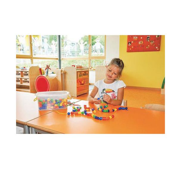 Perles à enfiler multicolores