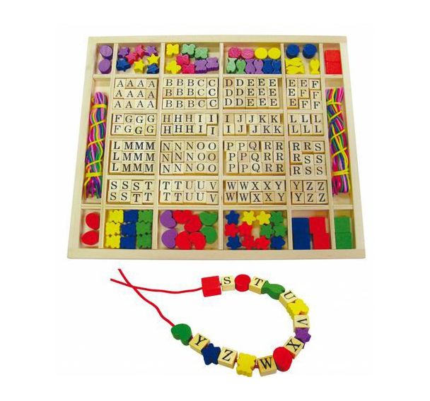 Perles lettres et formes