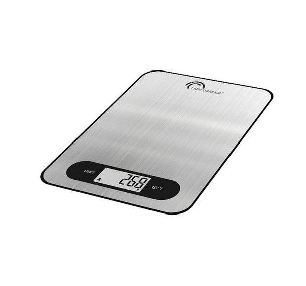 Pèse-lettre jusqu'à 5Kg graduation 1g INOX rechargeable