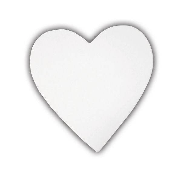 Petit cœur plein 12cm (Lot de 10)