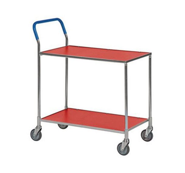 Petit chariot à 2 plateaux bois - Force 150 kg