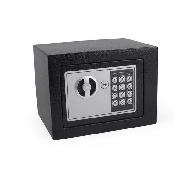 Petit coffre-fort - 230 x 170 x 170 mm - Noir - Pavo